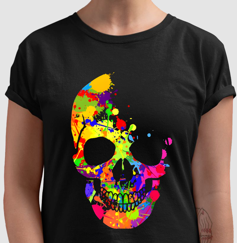 Camiseta Love Skull Color