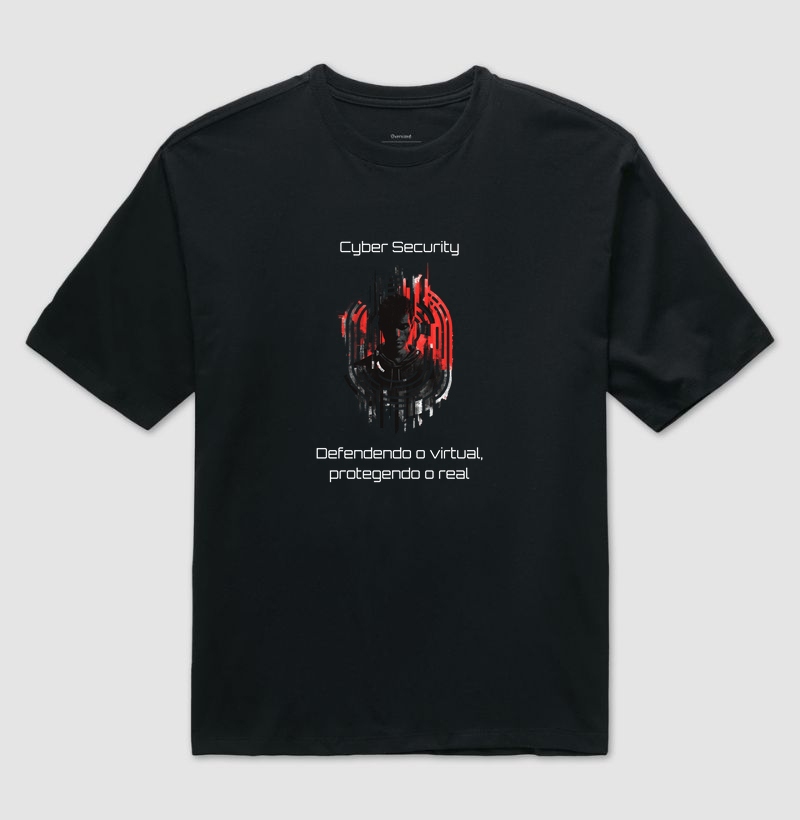 Cyber Security Oversized Preta