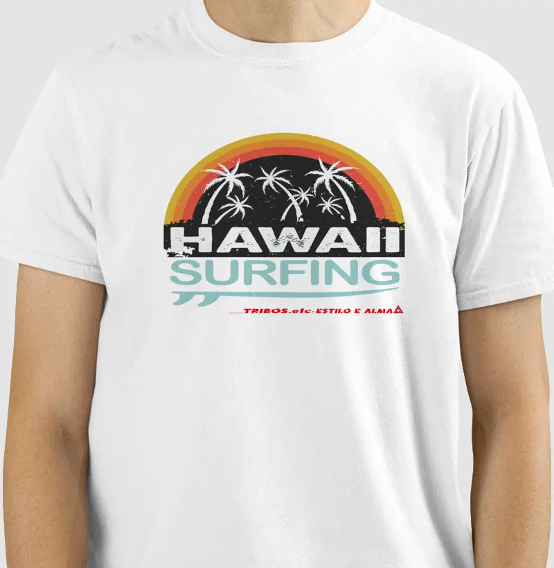 CAMISETA RESERVA.INK MASCULINA E FEMININA TRIBOS.etc ADVENTURE SURF HAWAII SURFING