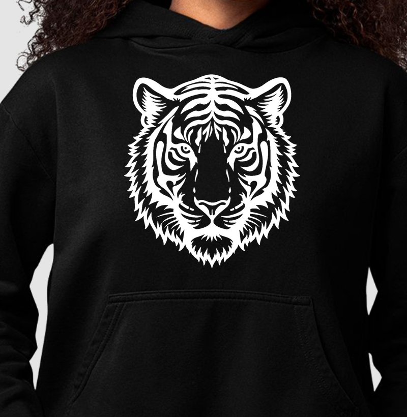 Line Tiger | Moletom com capuz | Unissex