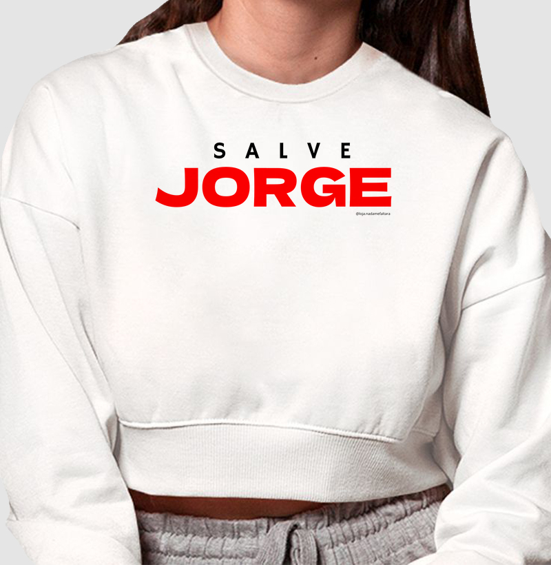 Moletom Cropped Salve Jorge
