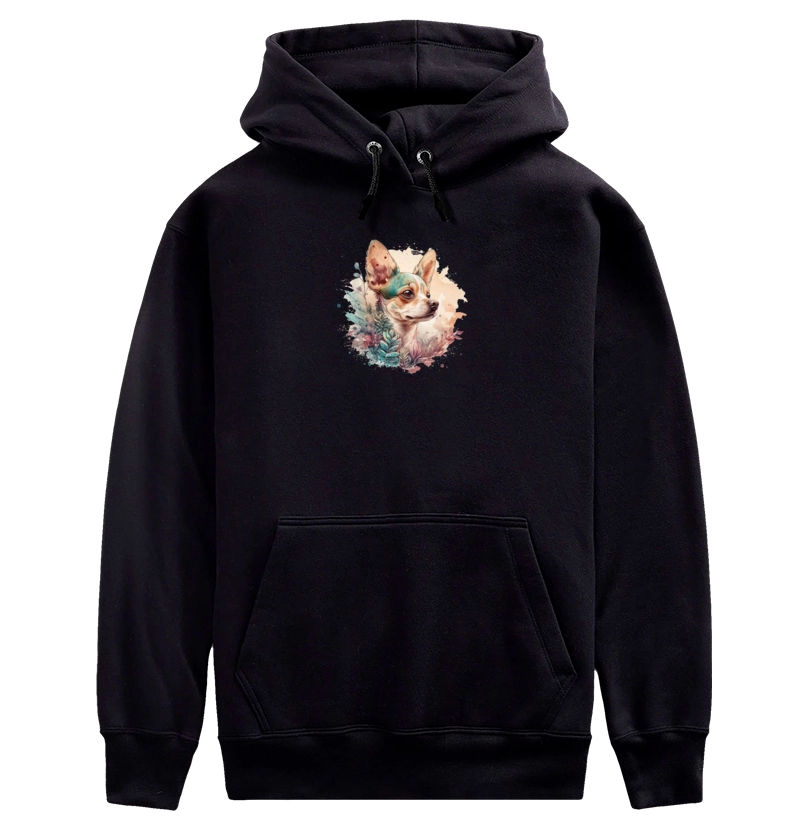 Chihuahua Aquarela - Moletom Hoodie