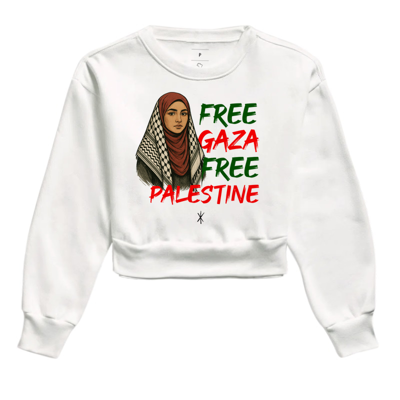 Blusa cropped Free Gaza