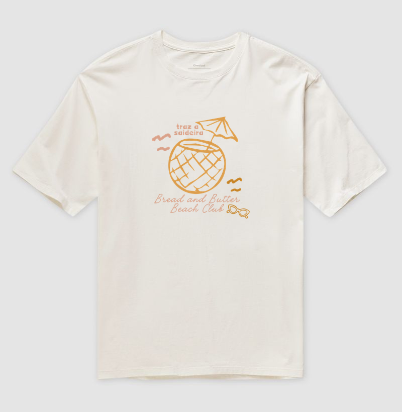 Camiseta Oversized Traz a Saideira