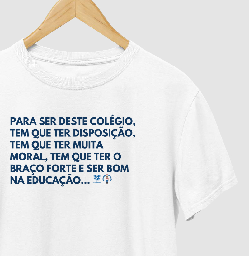 Camisa tem que ter disposição