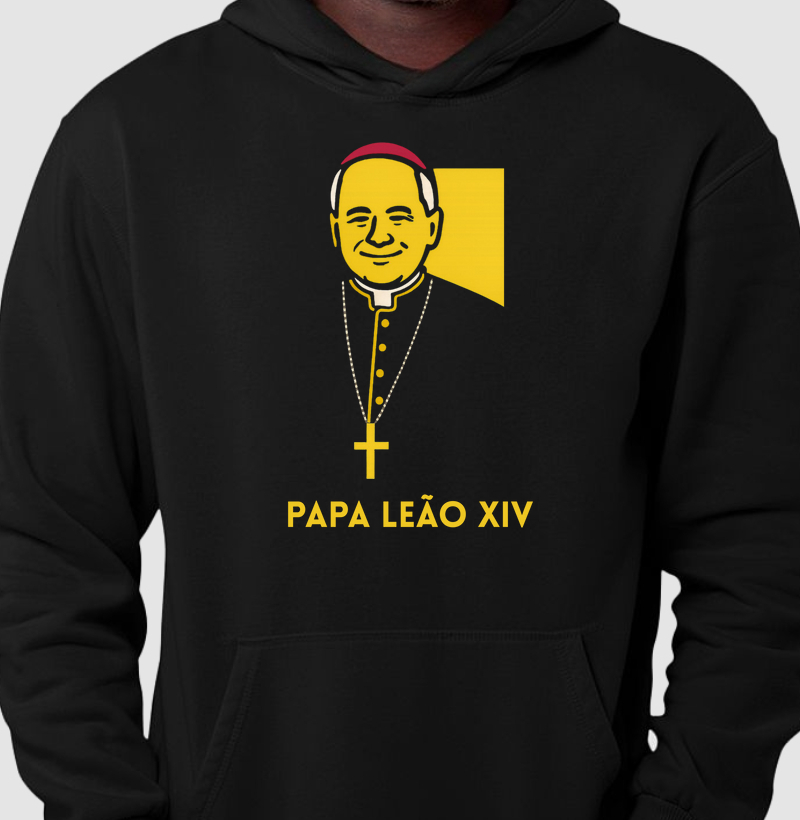 Caricatura do Papa Leão XIV