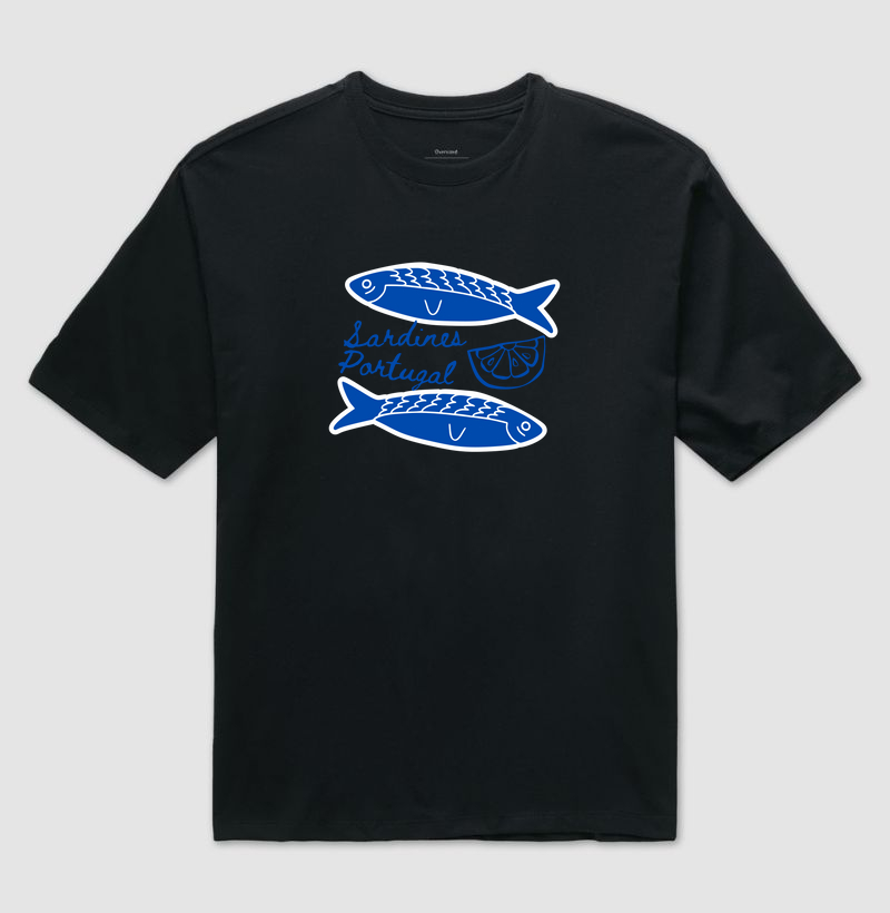 Camiseta Oversized Sardines Portugal