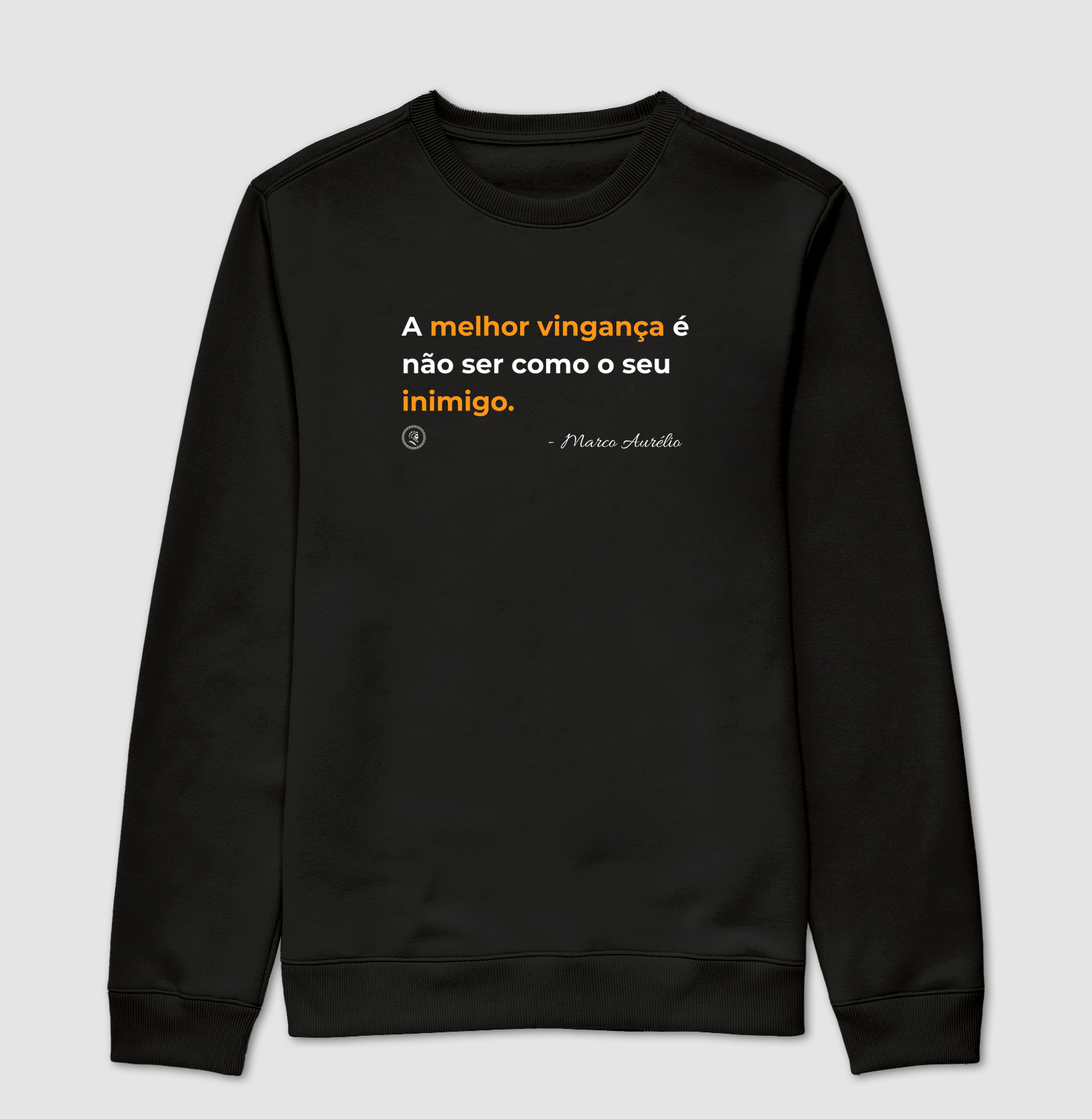 Camiseta Filosofia Estoicismo de Marco Aurélio "Melhor vingança"