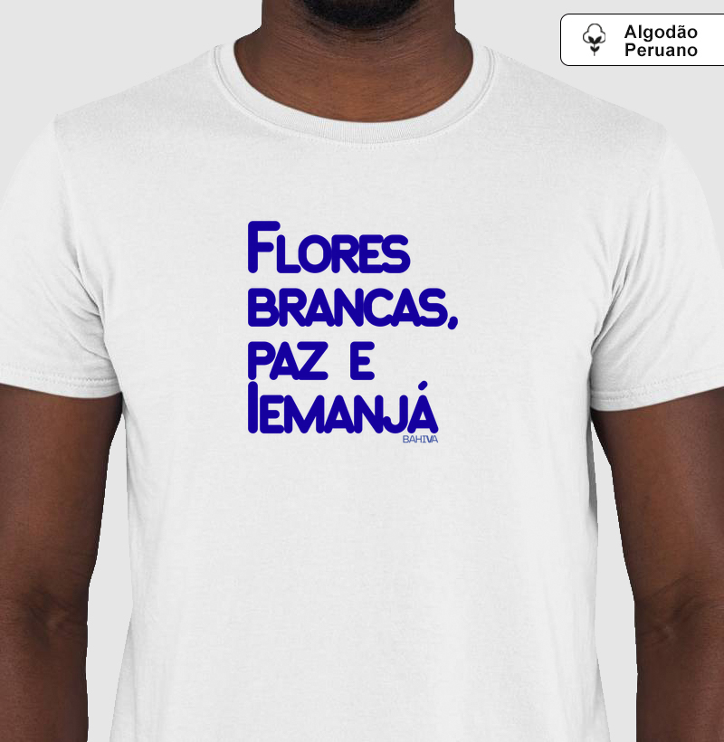 Flores brancas, paz e Iemanjá