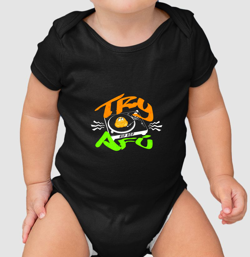 Body Infantil Exclusivo – Conforto e Estilo para os Pequenos - Estampa exclusiva Vibração Hip Hop