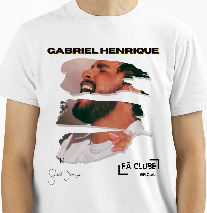 Gabriel Henrique - Camiseta UNISSEX e Baby Look Feminina - Beautiful Collection - Fã Clube Oficial