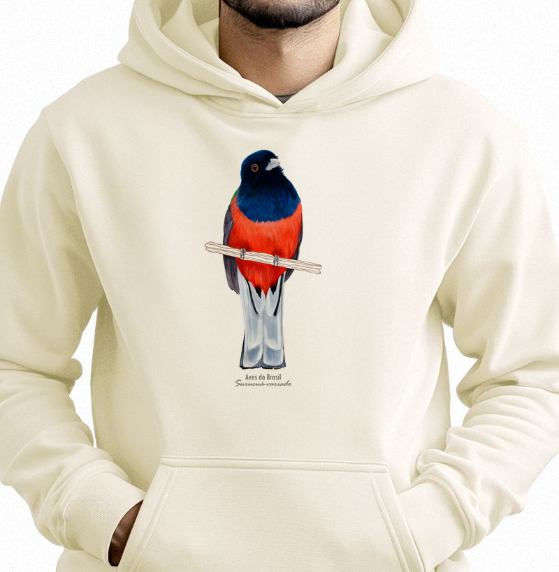 Aves do Brasil - Surucuá-variado - Moletom Hoodie