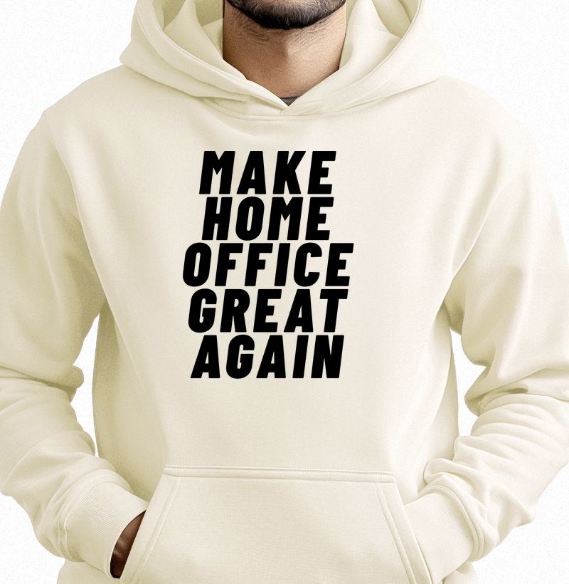 Make Home Office Great Again - letra preta 