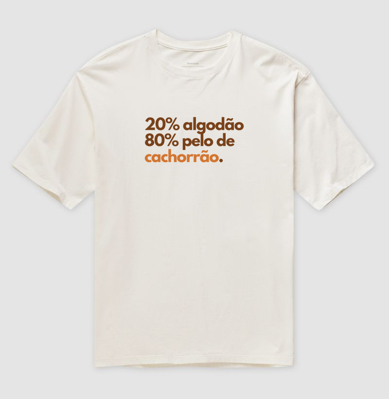 20% Algodão, 80% Pelo de Cachorrão