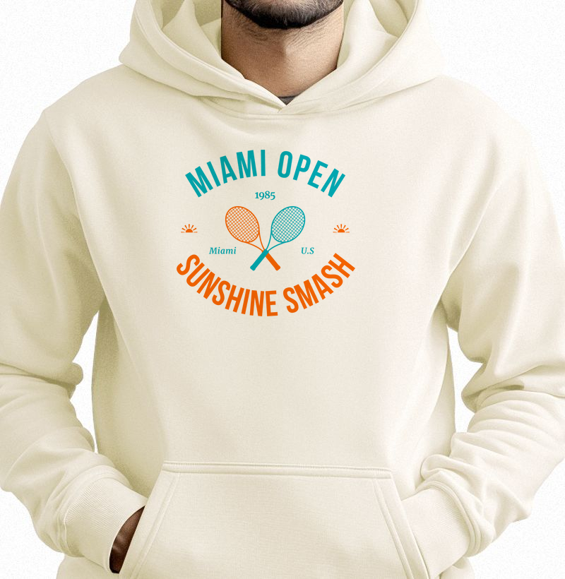 Miami Open - Sunshine Smash - Moletom com capuz