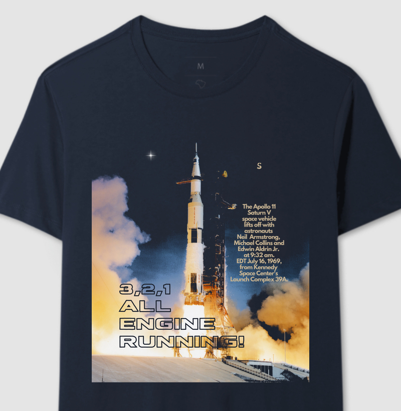 Apollo 11. Camiseta Supernova Estampada 