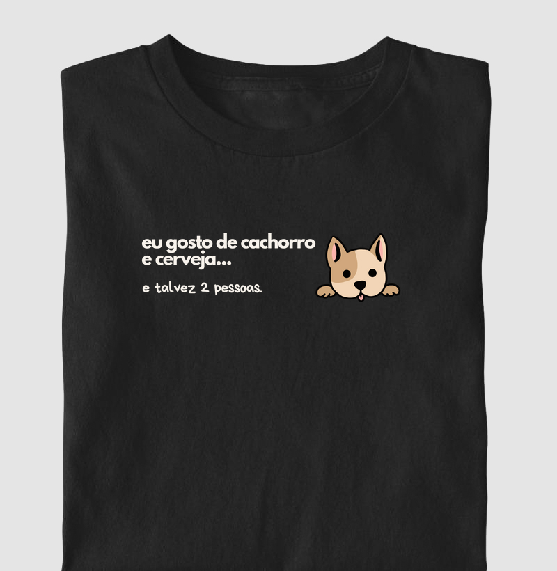 Eu gosto de cachorro e cerveja...
