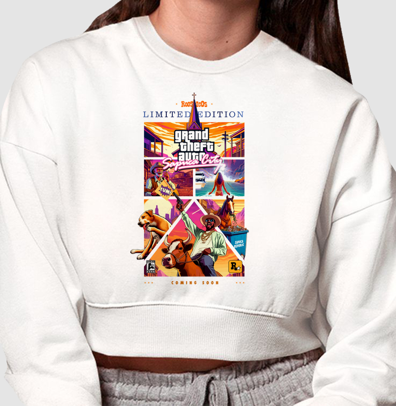 Cropped Moletom GTA Sapuca City