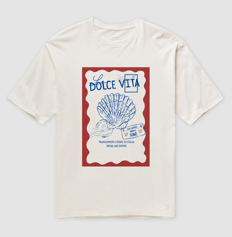Camiseta Oversized Dolce Vita Itália 