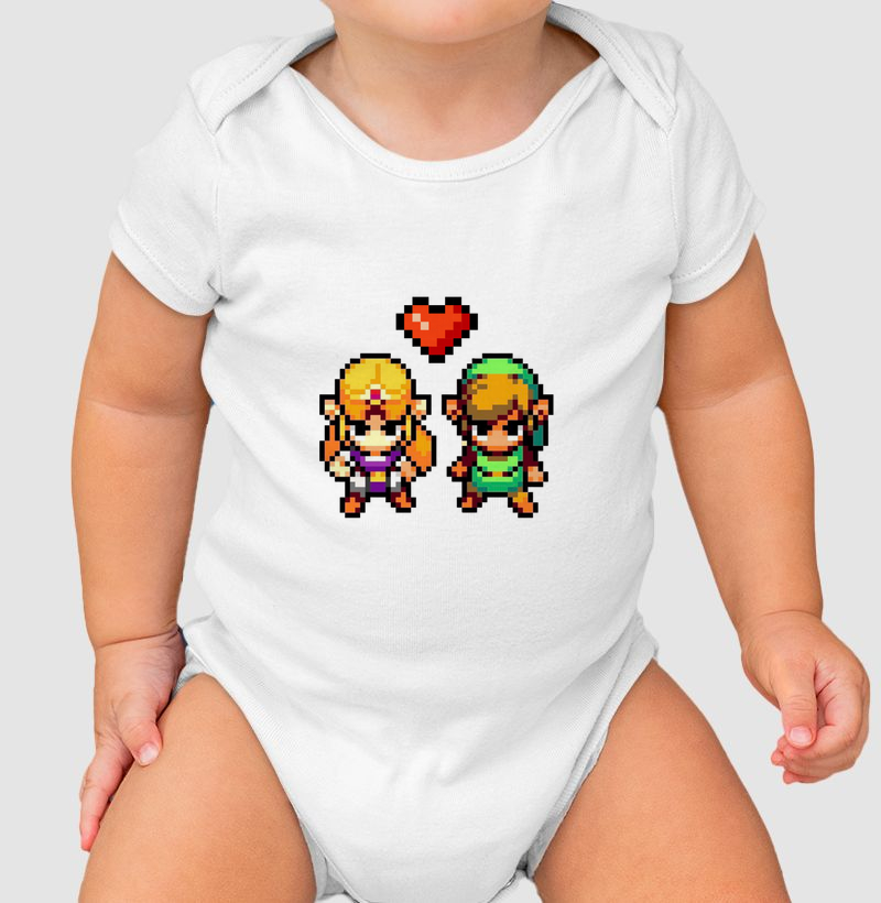 Link e Zelda Pixel Art