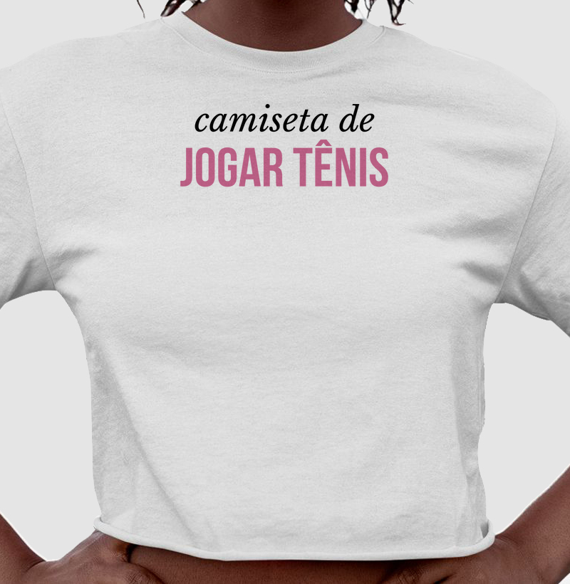 Camiseta de jogar tênis - Cropped