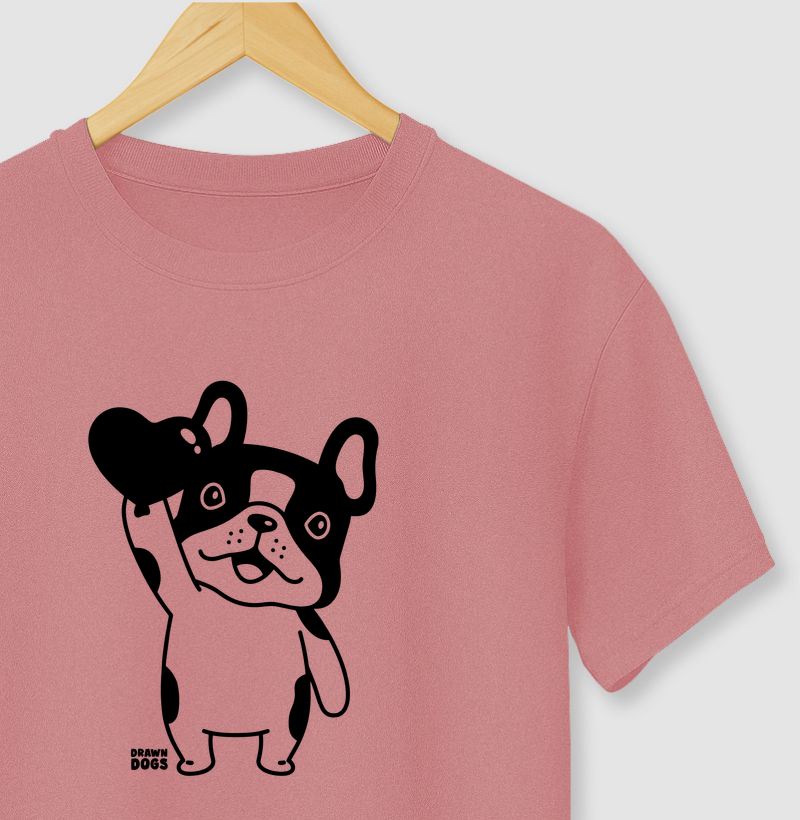 Bulldog com coração