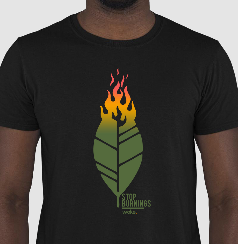 Camiseta Woke Stop Burning