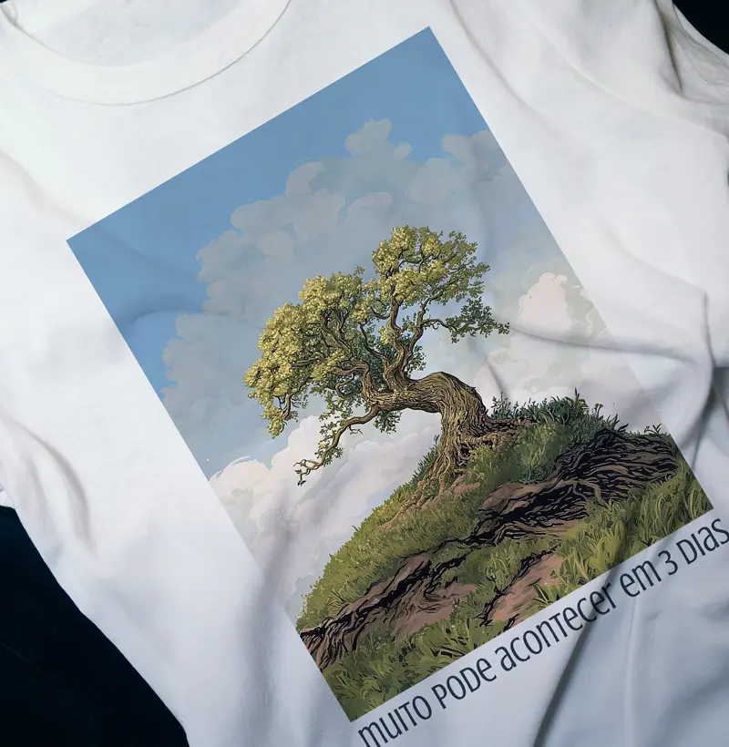 Blusa Muito pode acontecer em 3 dias