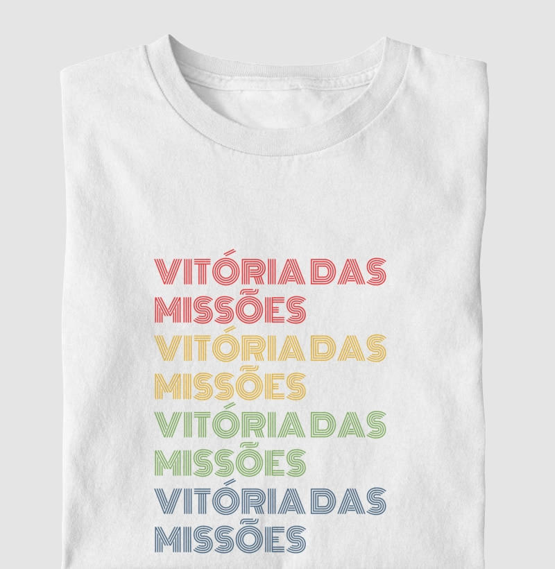 Vitória das Missões Letreiro Retrô