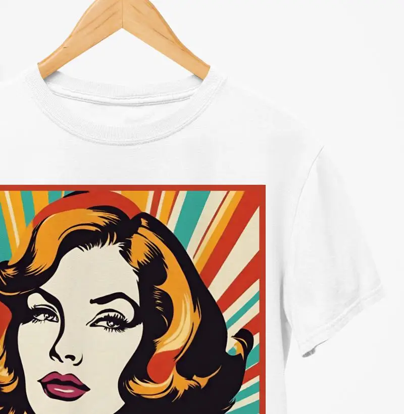 Camiseta Reserva Ink - Beatiffull Vintage Woman Pop Art
