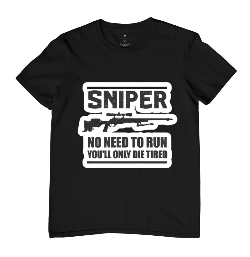 Camiseta CSGO Sniper no need to run