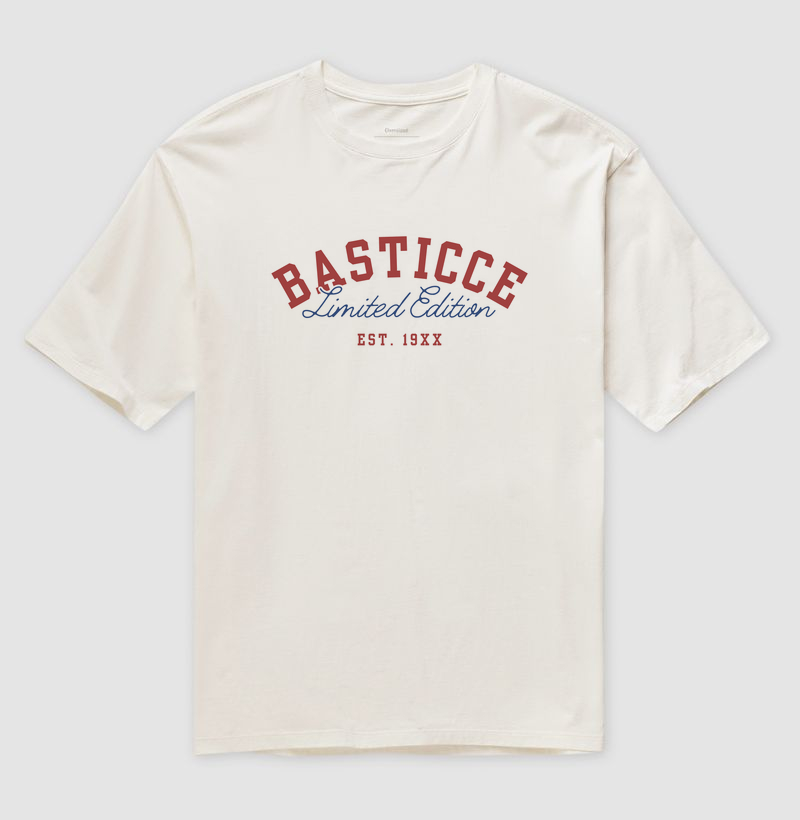 Camiseta Oversized Basticce College