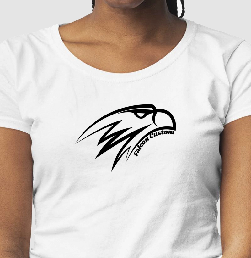 Camiseta Feminina Falcon Custom Plus Central Cor Preta