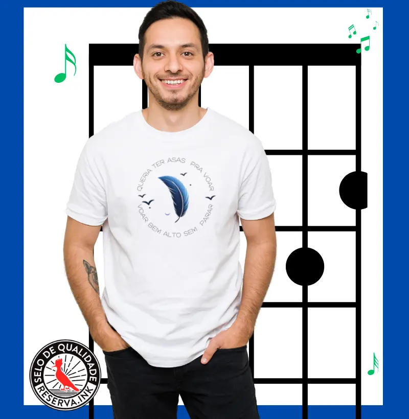 Camiseta Masculina. Asas 
