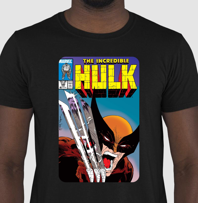 Camiseta Wolverine x Hulk 