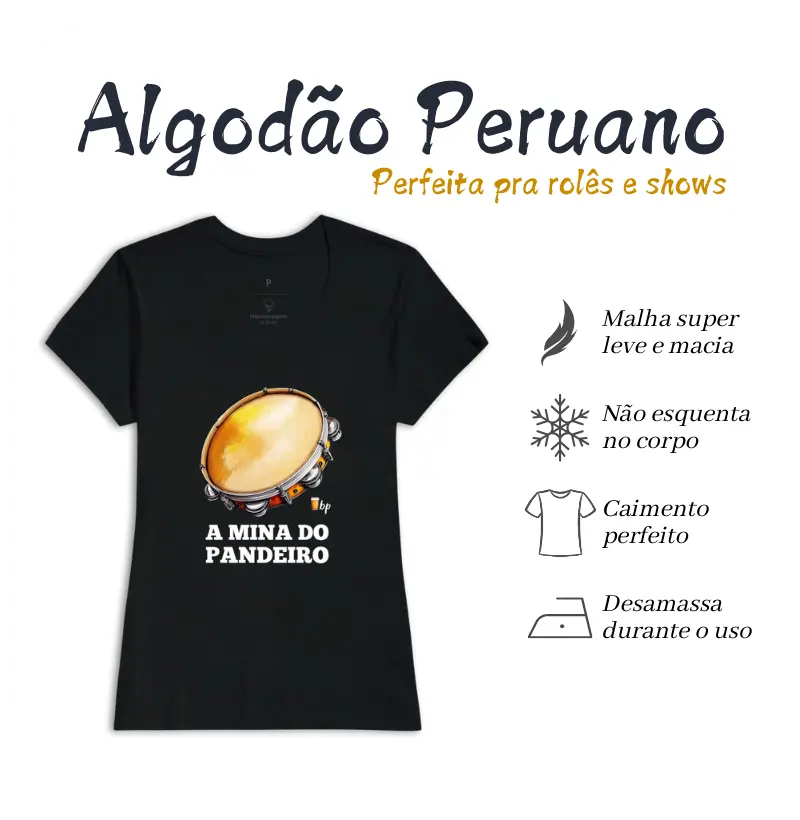 A mina do pandeiro - com o instrumento