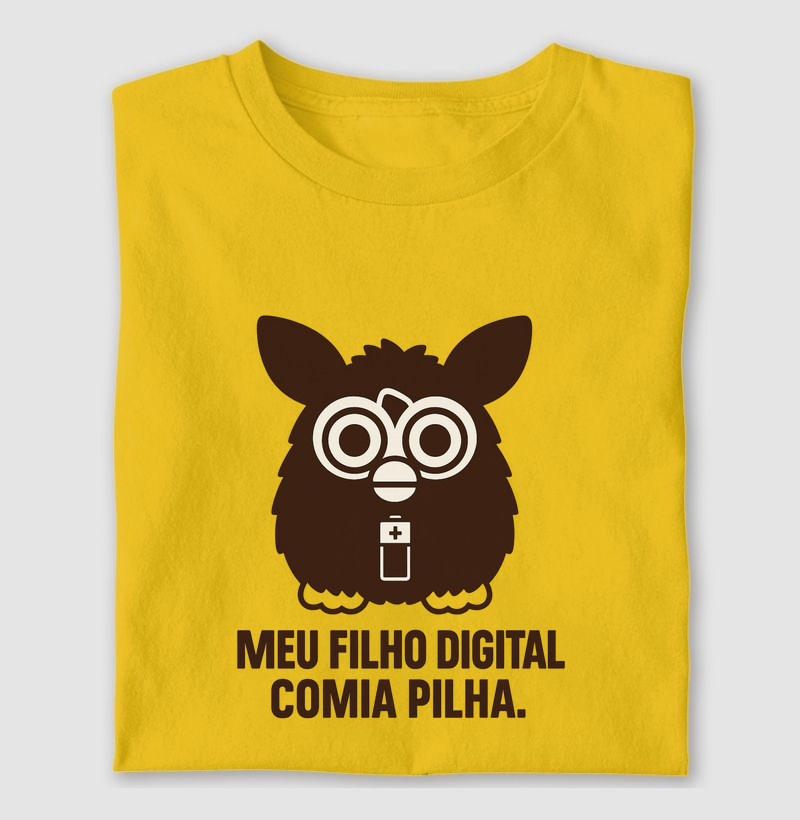 Camiseta Meu filho digital comia pilha