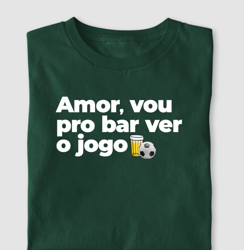 Camiseta Amor vou Pro Bar