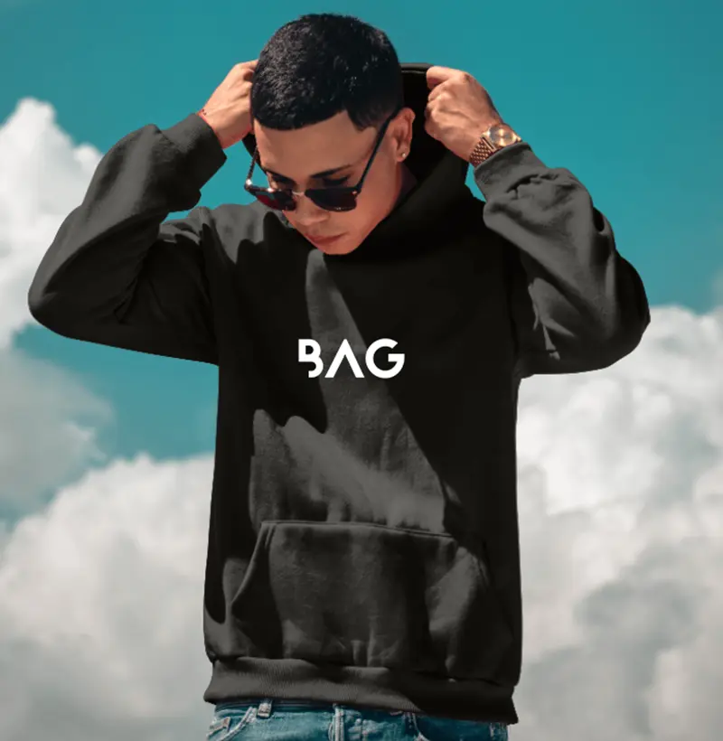 Moletom preto BAG masculino