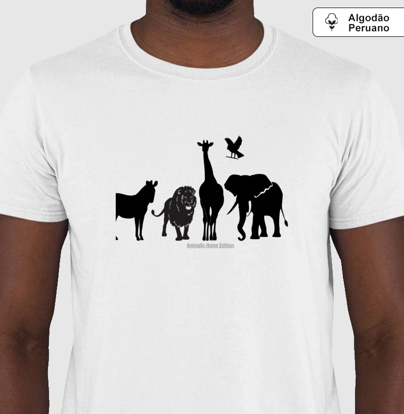 Camiseta Animalis Home Edition 100% Algodão Peruano