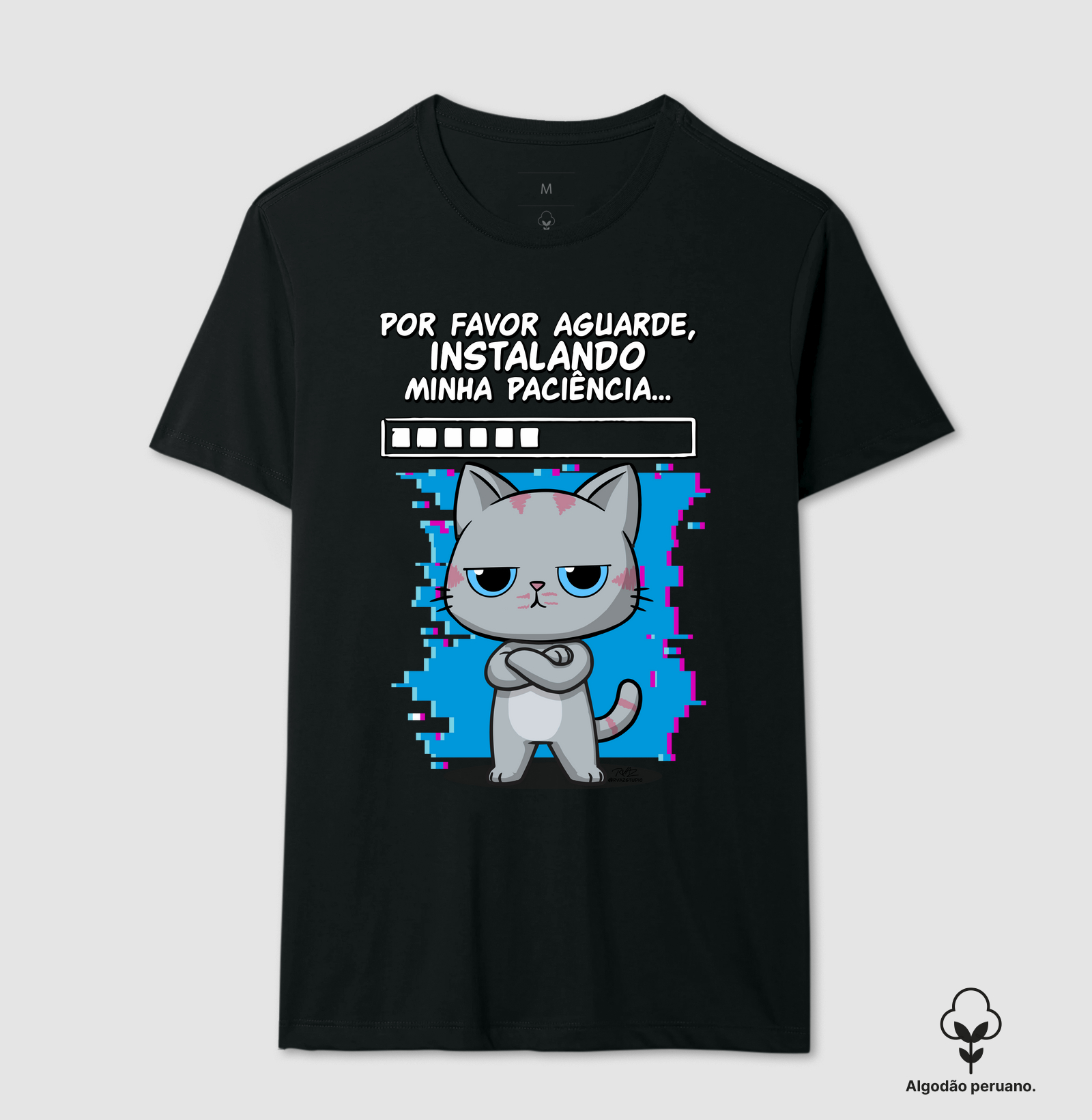 Camiseta Gato Sincero Paciência