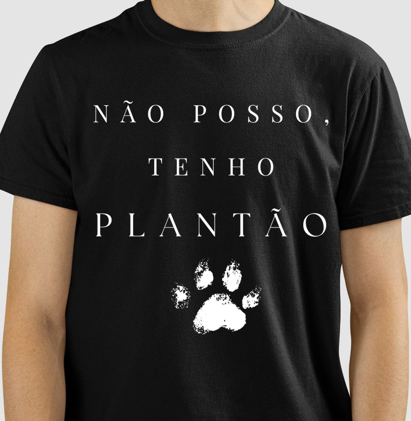 Camiseta Plantão Preta & Cores diversas