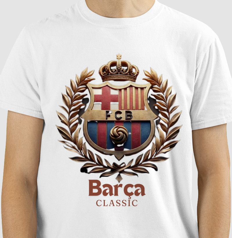 camisa algodão 100%, barça.