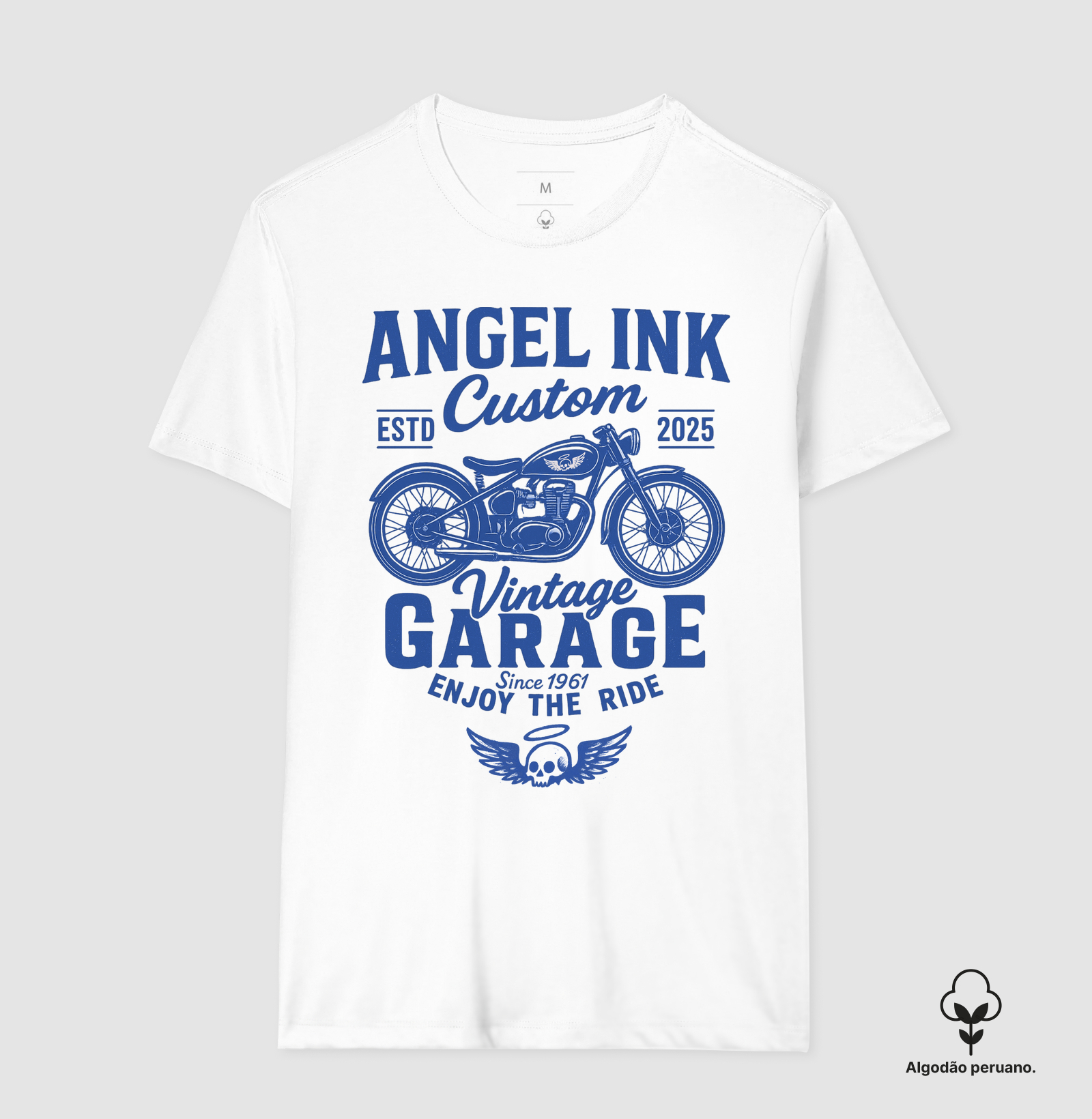 MOTO VINTAGE AZUL