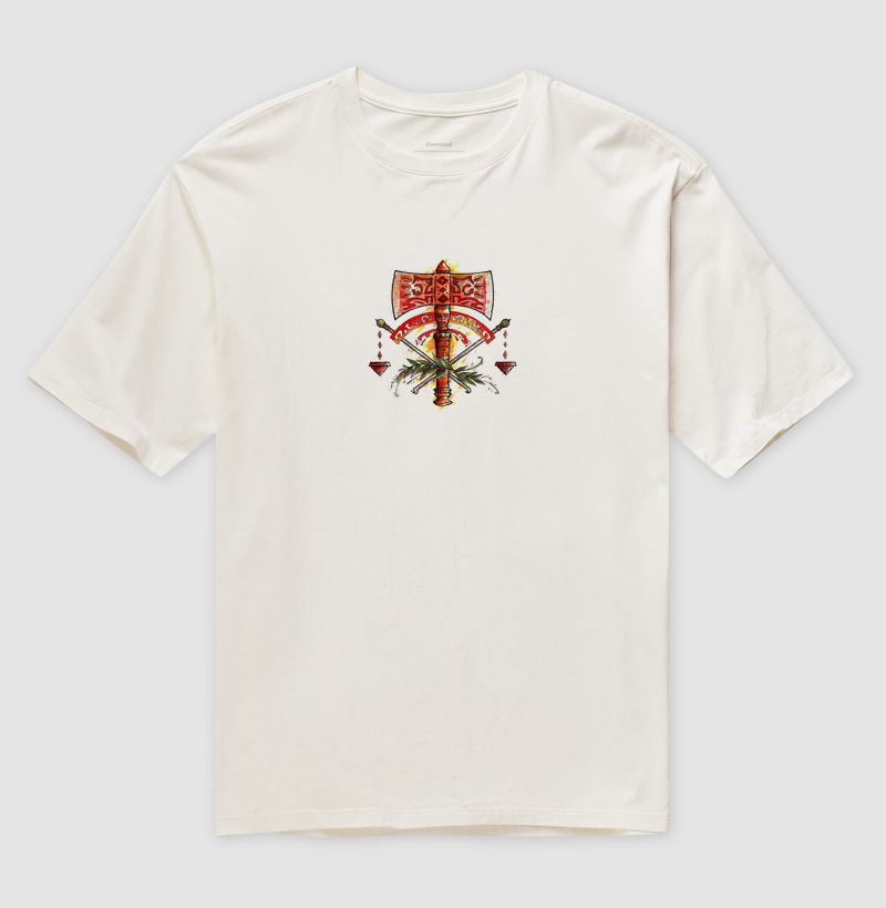 Camiseta Oversize Vista a Força e a Justiça de Xangô! ⚡️