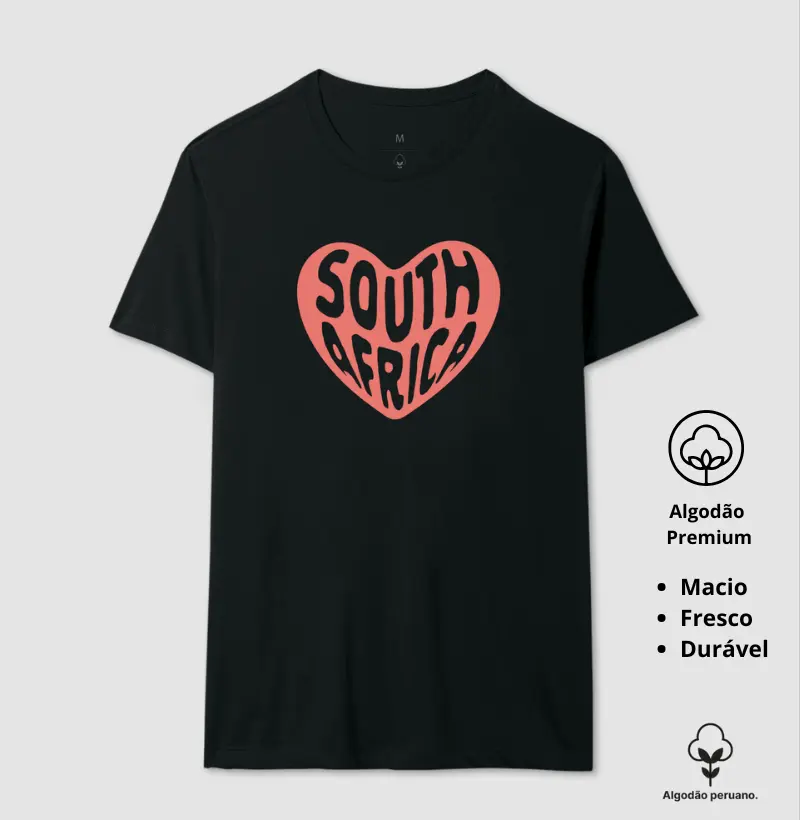 Camiseta Feminina Animalis South Africa 100% Algodão Peruano