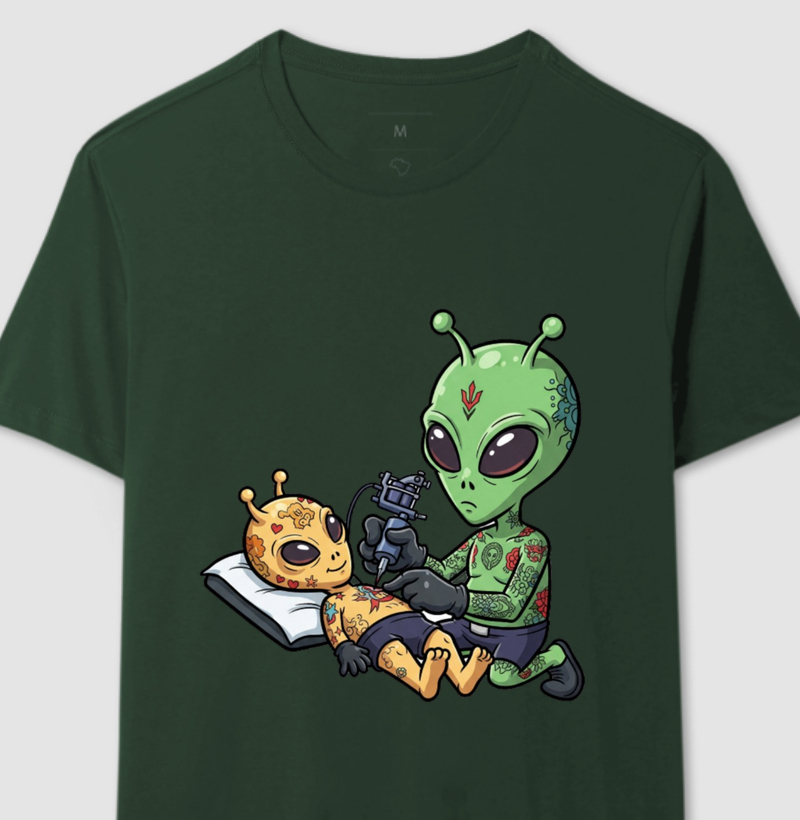Camiseta masc. Tatuador Marciano.