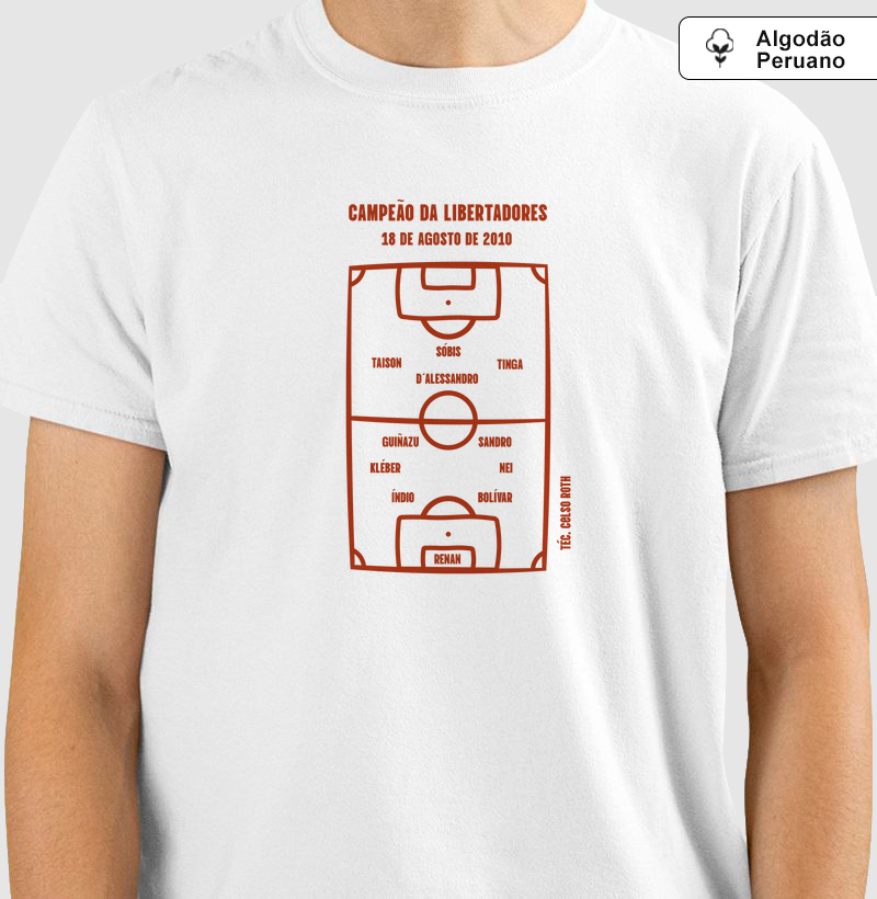 Camiseta Algodão Peruano Libertadores 2010