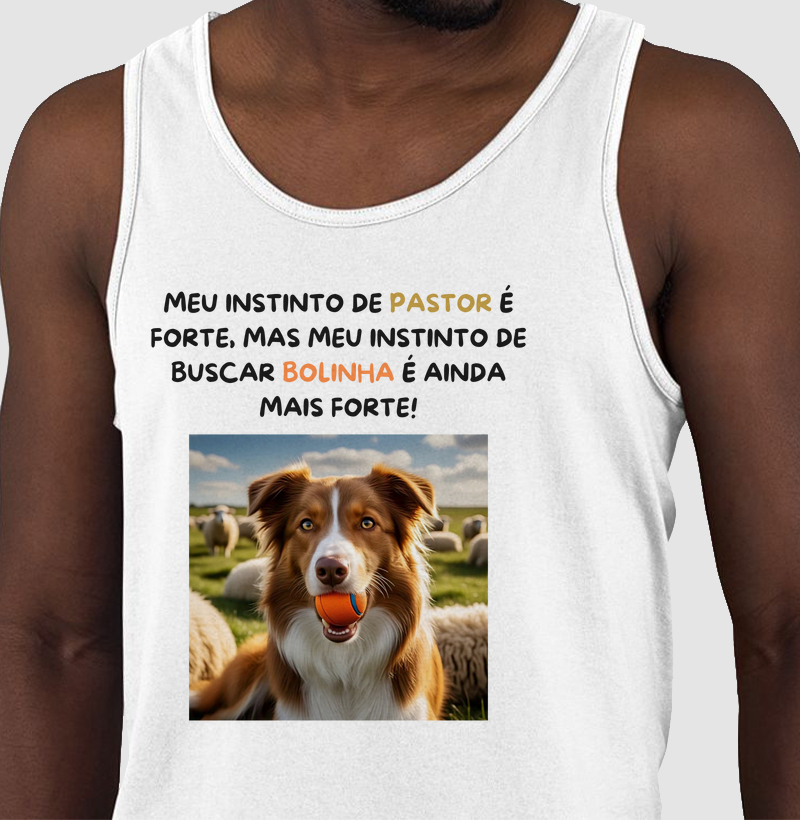 Meu instinto de buscar bolinha é forte