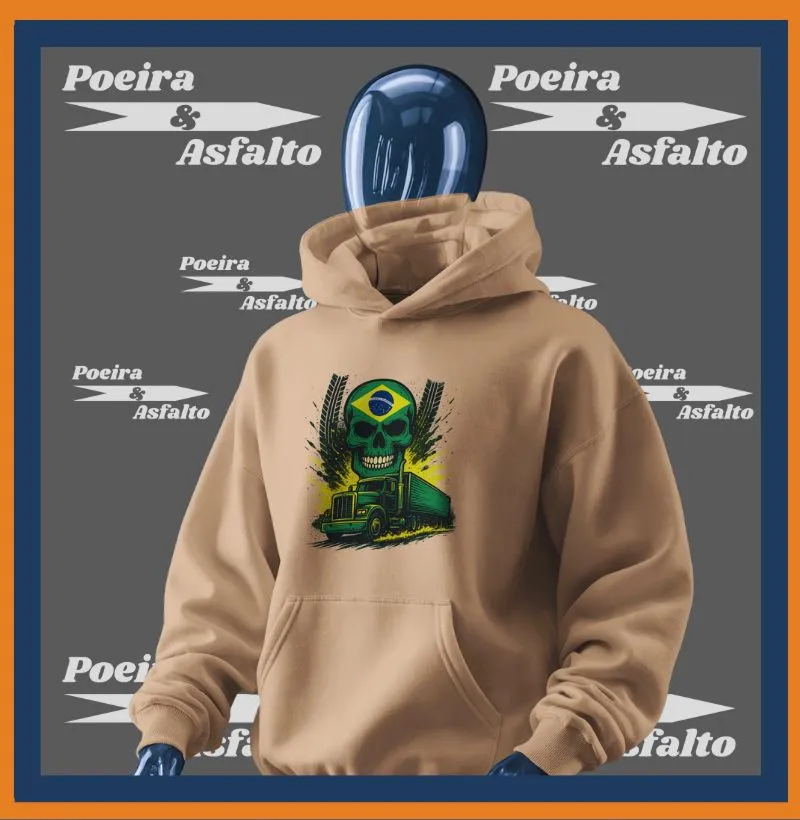 Hoddie Caveira do Asfalto